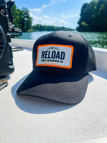RELOAD Black Trucker Hat