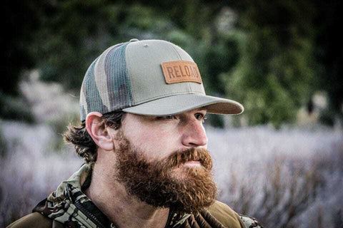 RELOAD Camo Mesh Leather Patch Hat