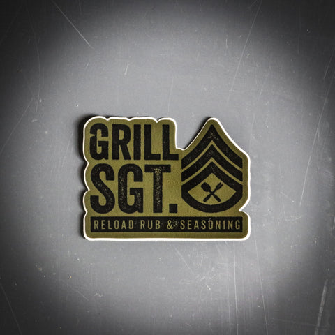GRILL SGT. die cut sticker