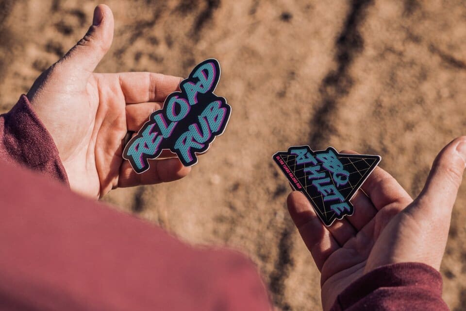 Retro RELOAD RUB sticker – ReloadRub